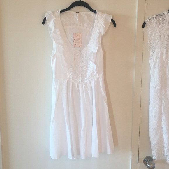 NWT Free People Half Moon Mini WhT Crochet  sz S - Picture 8 of 8